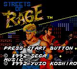 Заставка игры Streets of Rage